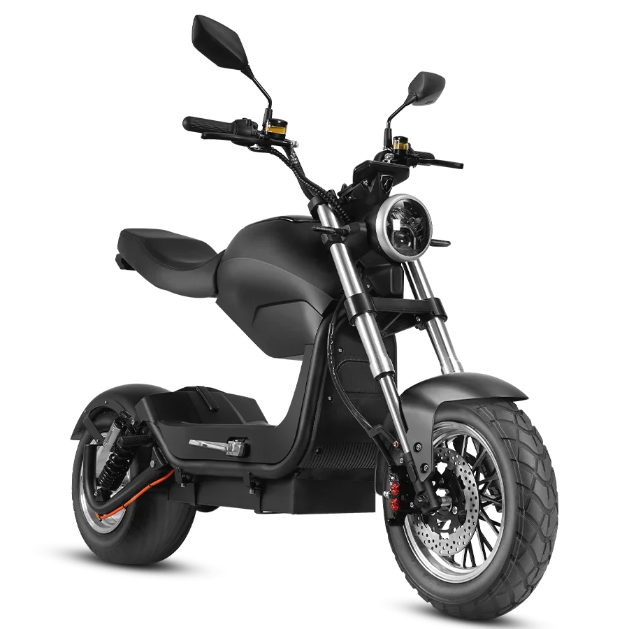 12 Inch Fat Tire Miku Max 3000W EEC Electric Motorcycle Scooter 60v Lithium Battery Hydraulic Disc Brakes