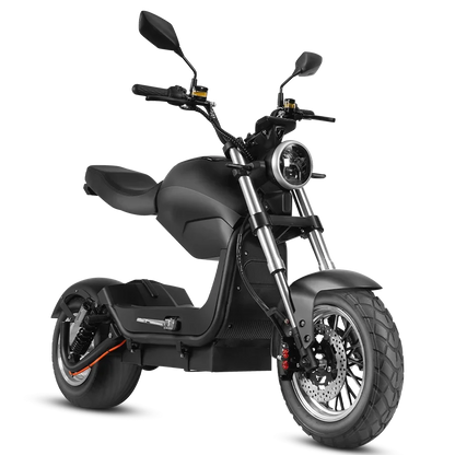 12 Inch Fat Tire Miku Max 3000W EEC Electric Motorcycle Scooter 60v Lithium Battery Hydraulic Disc Brakes