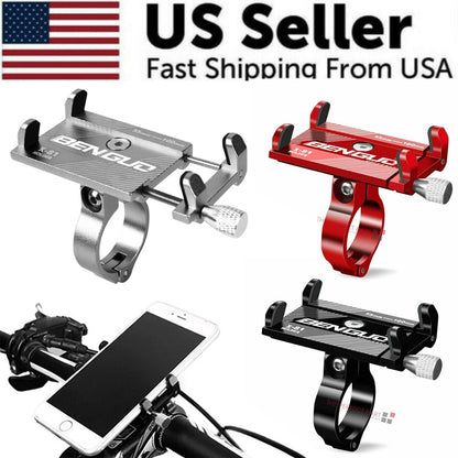 Aluminum Motorcycle Bike Bicycle Holder Mount Handlebar For Cell Phone