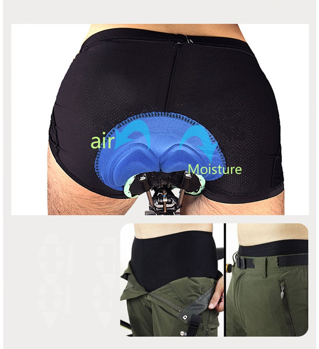 Men Women Cycling Shorts Bicycle Bike Underwear Pants With Sponge Gel