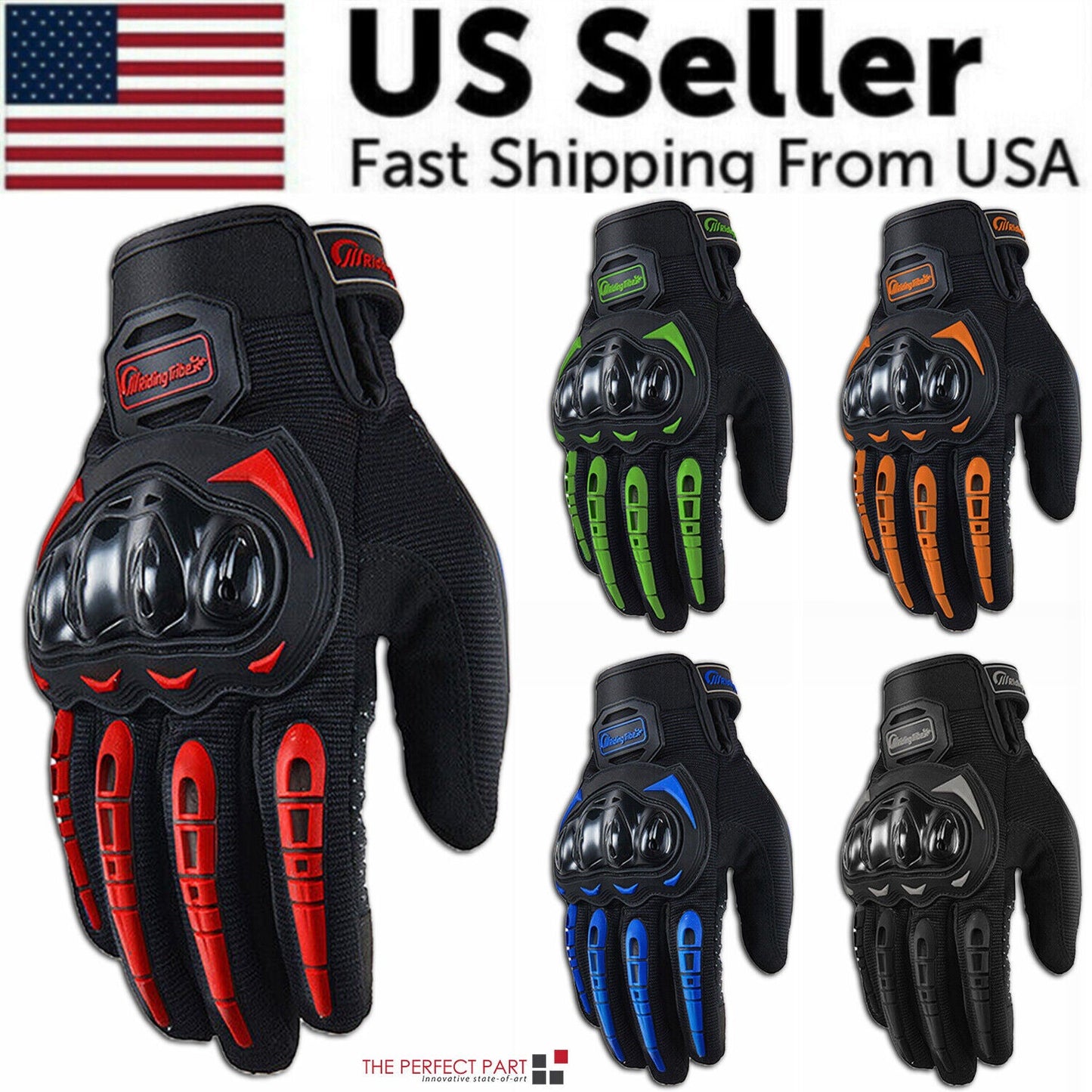 Racing Motorcycle Motorbike Motocross Riding Dirt Bike Full Finger