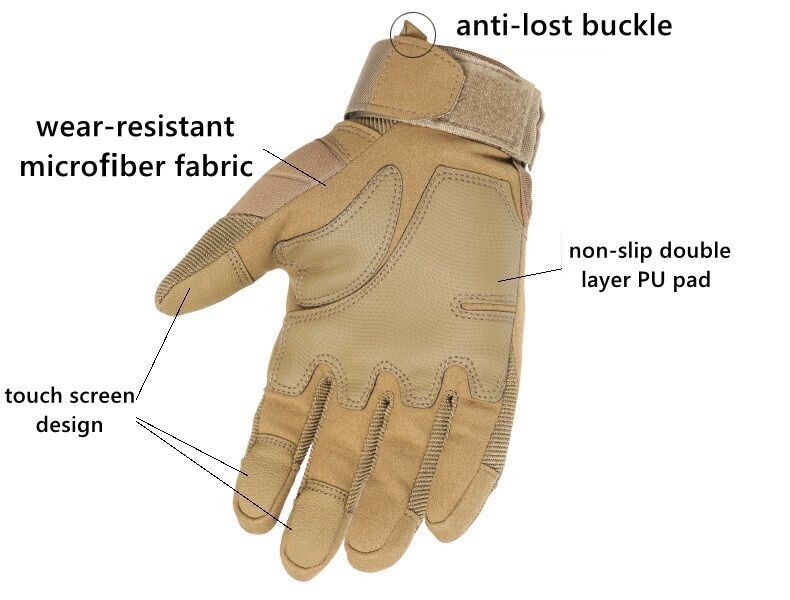 Tactical Motorcycle Motocross Full Finger Gloves Motorbike Riding