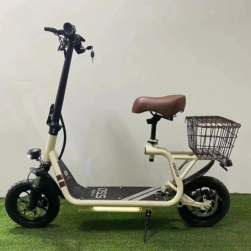 Small Harley Electric Vehicle Adult Men Women's Folding Mini Lithium Battery Scooter Small Portable Parent-child Battery Car