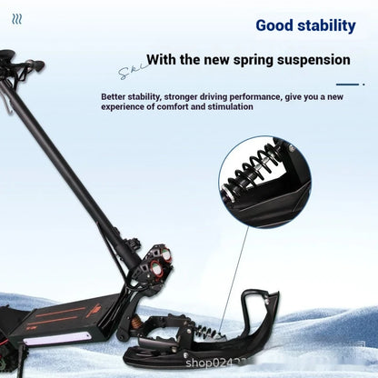 48V/60V 2000W New Design Aluminum Electric Scooter Foldable Track For Adults Snowmobile Snow Trail Style Sledges