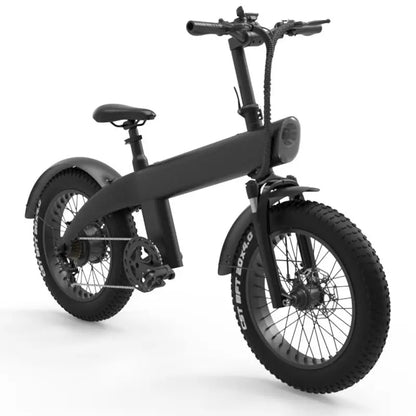 Smart Electronic Road Electric Bicycles Fatbike with Aluminum Alloy Frames Folding Bars Rear Carrier Lithium Batteries Fat Tires