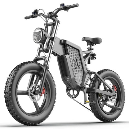 OEM Factory gray battery removeable 48v Lithium Full Suspension EKX X20 Electric Bicycle 20 Inch Fat Tire  Mountain Bike