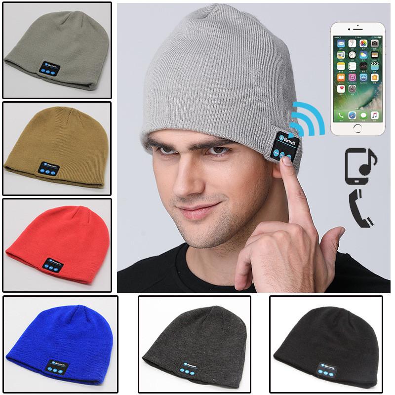 Cylcling Riding Bluetooth Earphone Music Hat Winter Wireless Headphone